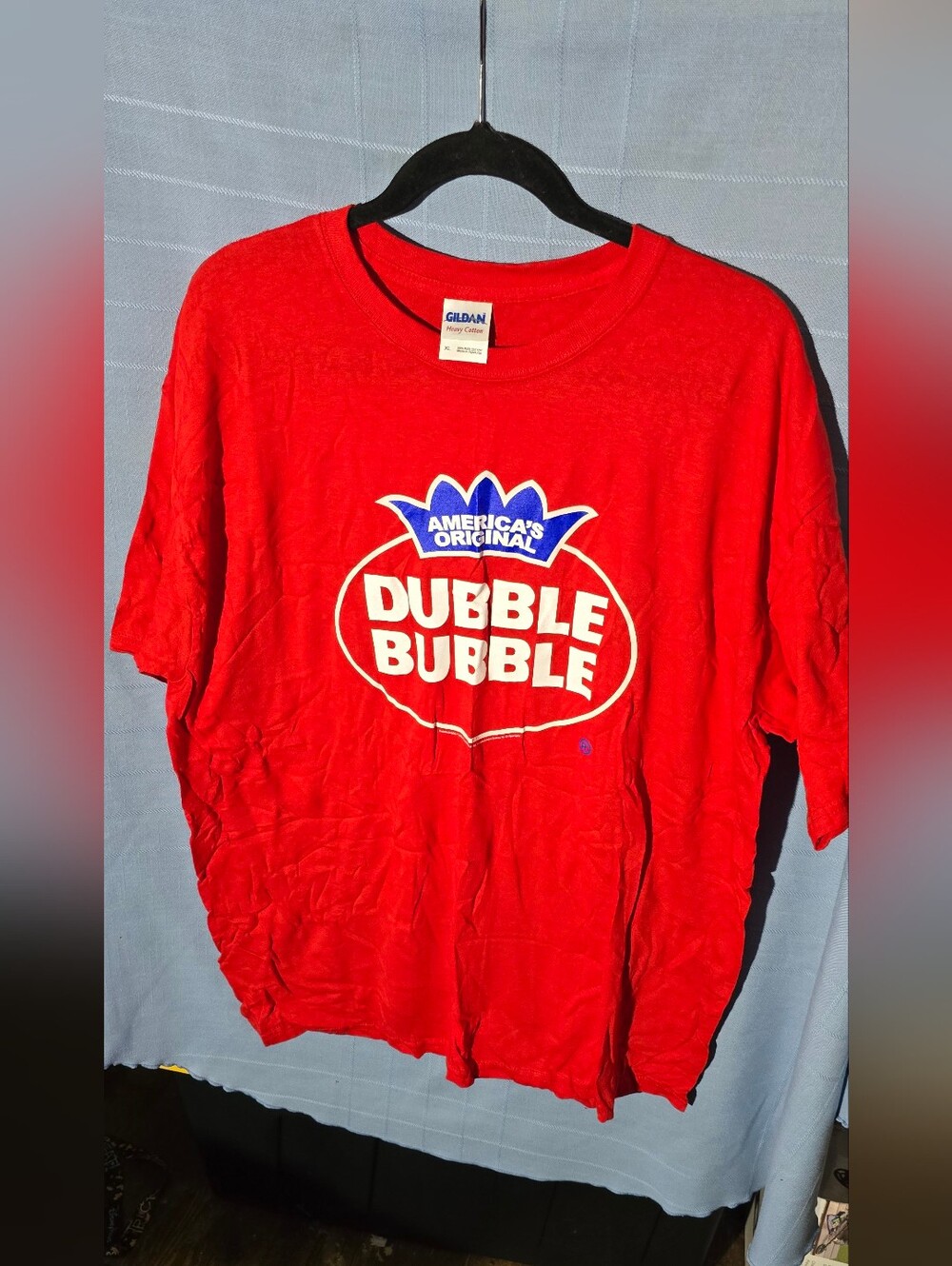 Gildan Red Dubble Bubble Logo Tee